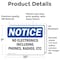Signmission No Electronics Including Phones Radios Etc, 10 in W x Rectangle, Vinyl Decal OS-2PACK-NS-D-710-L-14505 - alternate 5